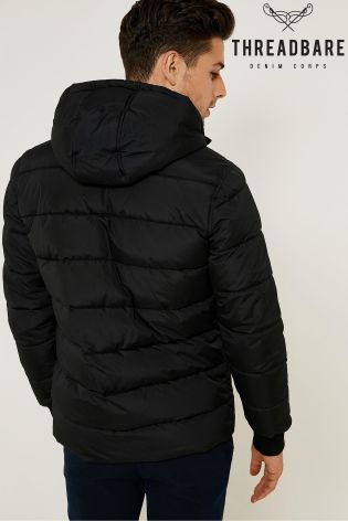 Threadbare Quilted Jacket With Hood